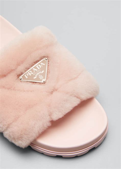 prada fuzzy slipper|adult fuzzy slippers with backs.